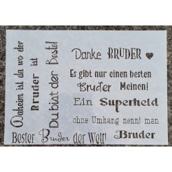 Schablone Bruder
