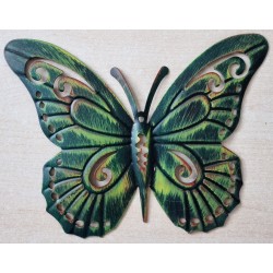 Metall Schmetterling grün/gelb