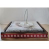 Serviettenhalter geflammt/rot Edelweiss