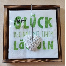 Serviettenhalter geflammt/Kleeblätter