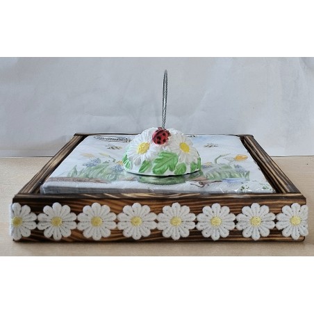 Serviettenhalter geflammt/Margriten