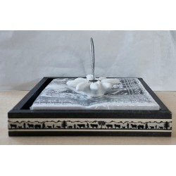 Serviettenhalter schwarz/Alpaufzug