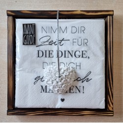 Serviettenhalter geflammt/weiss