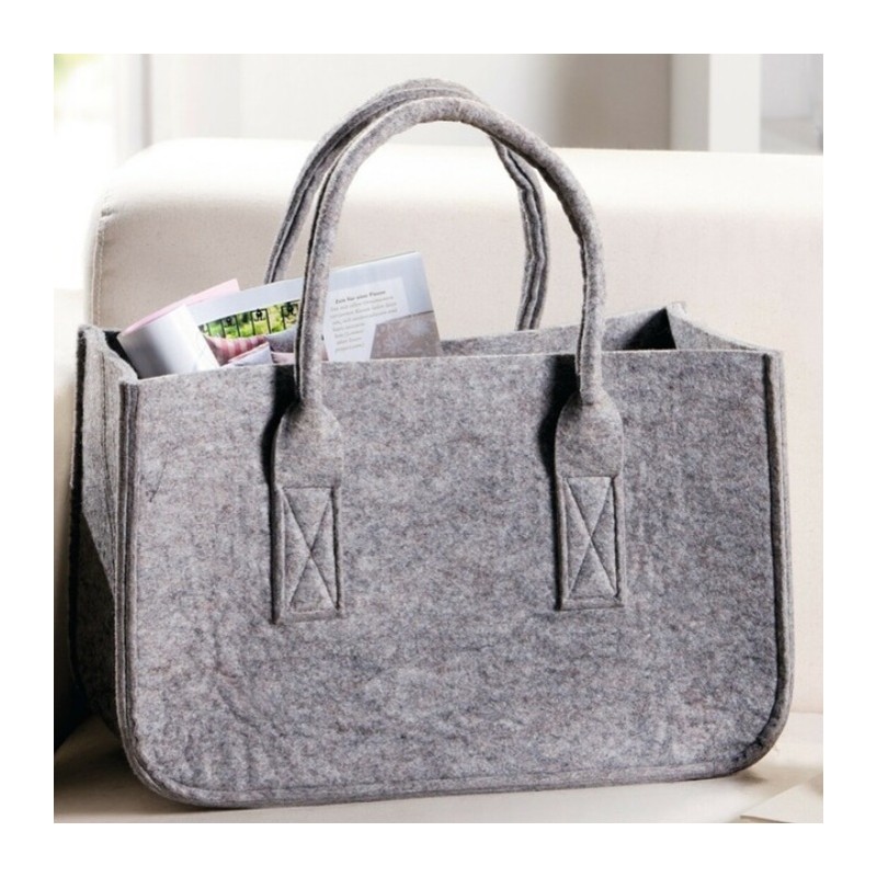 Filz Tasche hellgrau