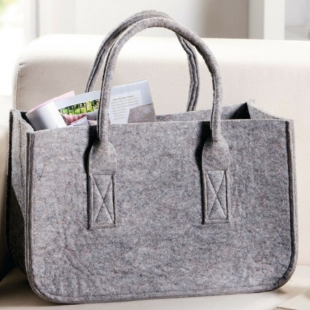 Filz Tasche hellgrau