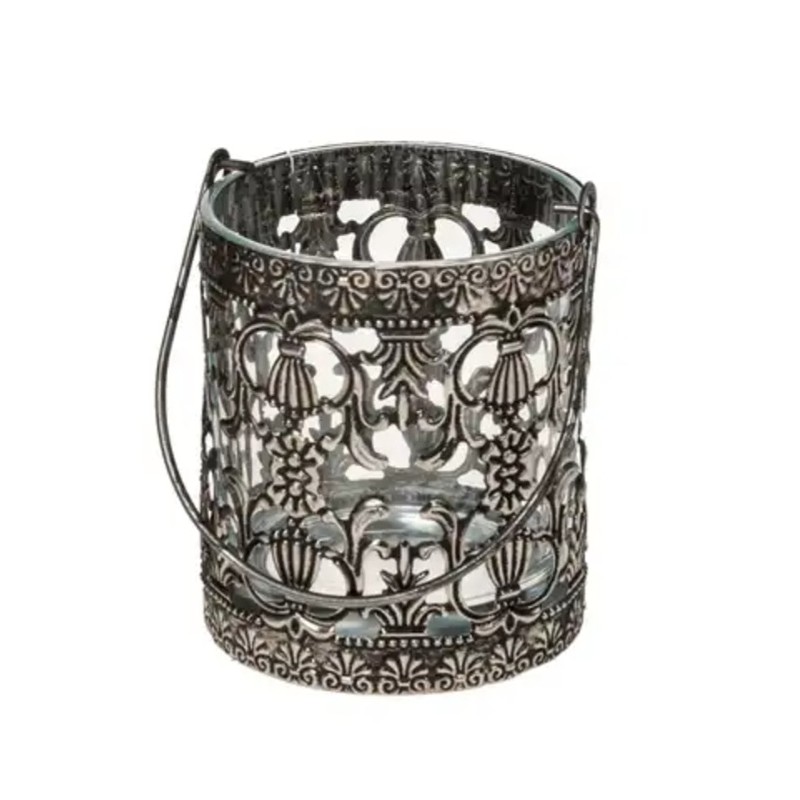 Metall Windlicht Antik 1