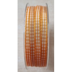 Dekoband kariert orange