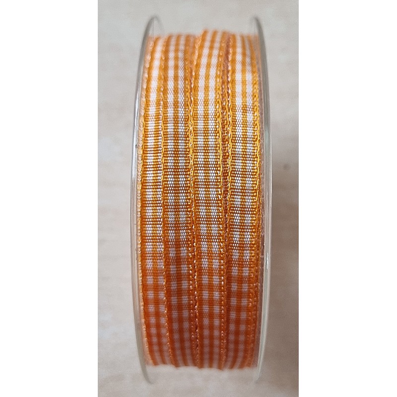 Dekoband kariert orange