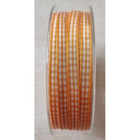 Dekoband kariert orange