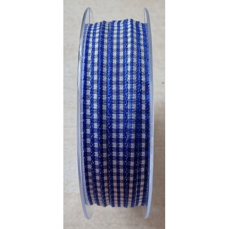 Dekoband kariert blau