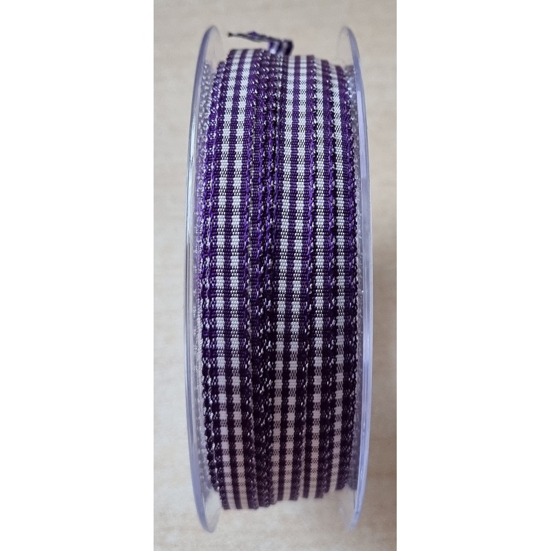 Dekoband kariert violette