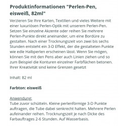 Perlen Pen eisweiss
