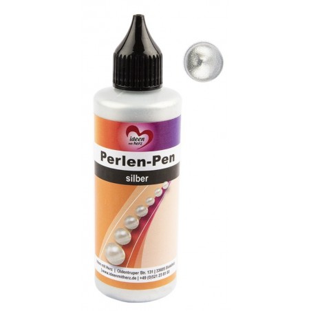 Perlen Pen silber