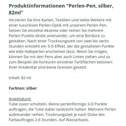 Perlen Pen silber