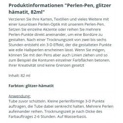 Perlen Pen glitzer-hämatit