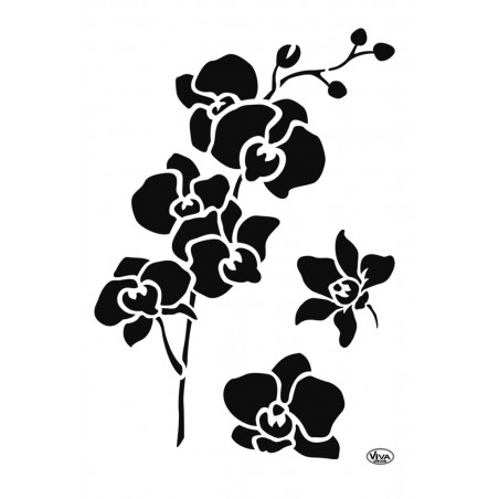 Schablone Orchideen