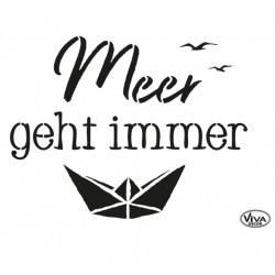 Schablone Meer geht immer