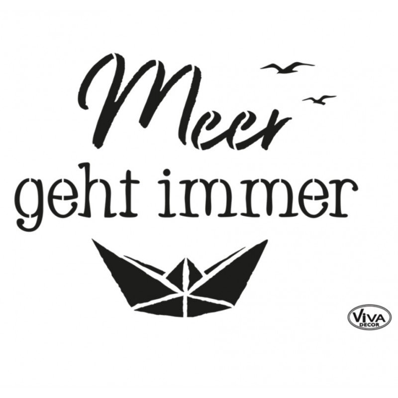 Schablone Meer geht immer