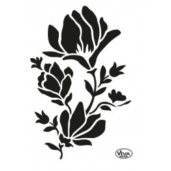 Schablone Magnolie