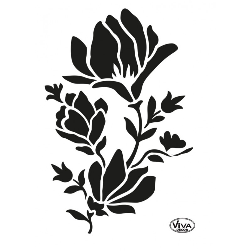 Schablone Magnolie