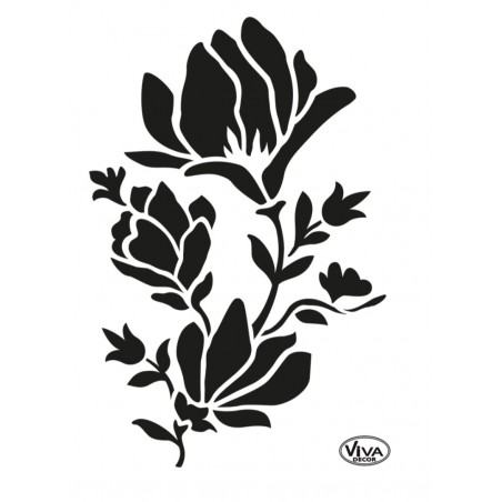 Schablone Magnolie