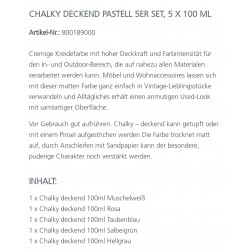 Chalky Farben Set Pastell