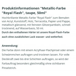 Royal Flash Metallic Farbe taupe
