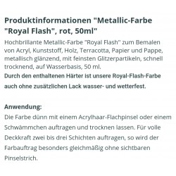 Royal Flash Metallic Farbe rot