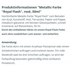 Royal Flash Metallic Farbe rosa