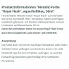 Royal Flash Metallic Farbe aqua/hellblau