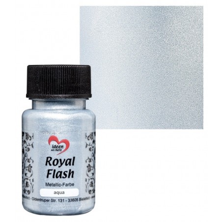 Royal Flash Metallic Farbe aqua/hellblau
