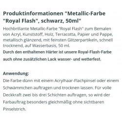 Royal Flash Metallic Farbe schwarz