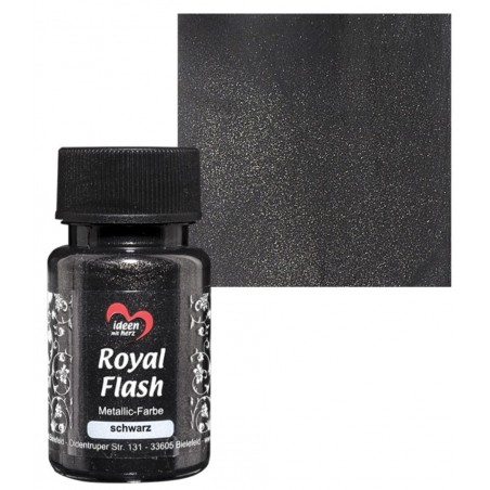 Royal Flash Metallic Farbe schwarz