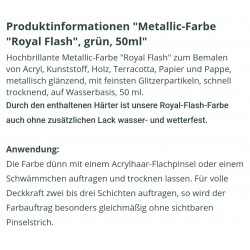 Royal Flash Metallic Farbe grün