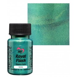 Royal Flash Metallic Farbe türkis