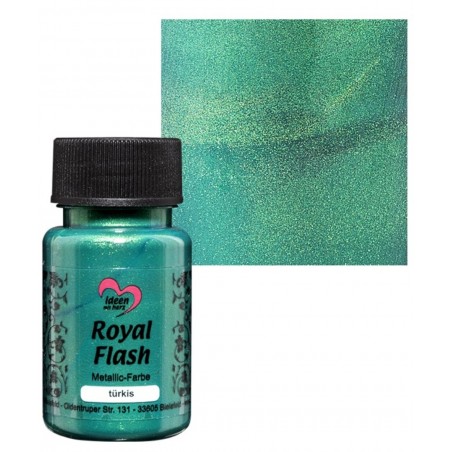 Royal Flash Metallic Farbe türkis