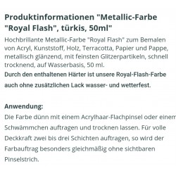 Royal Flash Metallic Farbe türkis