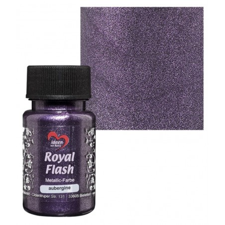 Royal Flash Metallic Farbe aubergine