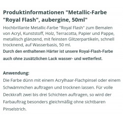 Royal Flash Metallic Farbe aubergine