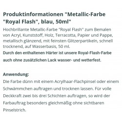 Royal Flash Metallic Farbe blau
