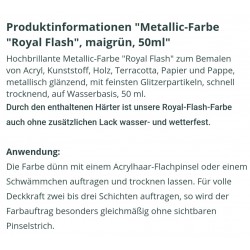 Royal Flash Metallic Farbe maigrün