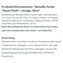Royal Flash Metallic Farbe orange