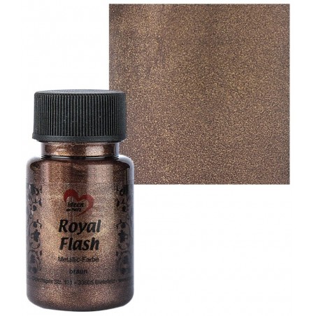 Royal Flash Metallic Farbe braun