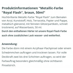 Royal Flash Metallic Farbe braun