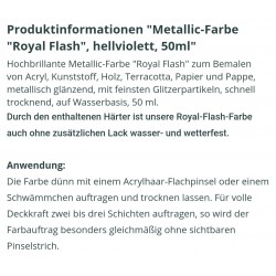 Royal Flash Metallic Farbe hellviolette