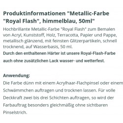 Royal Flash Metallic Farbe himmelblau