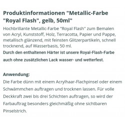 Royal Flash Metallic Farbe gelb