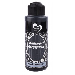 Multisurface Acrylfarbe schwarz