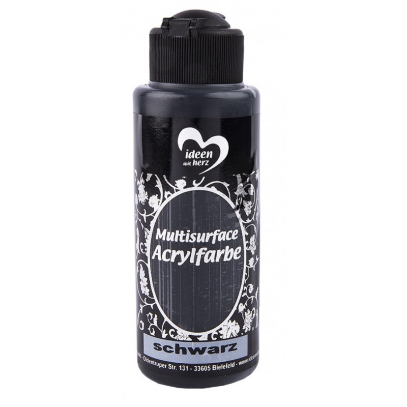 Multisurface Acrylfarbe schwarz