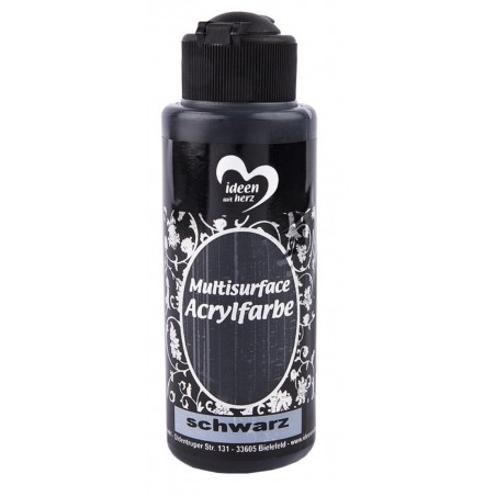 Multisurface Acrylfarbe schwarz